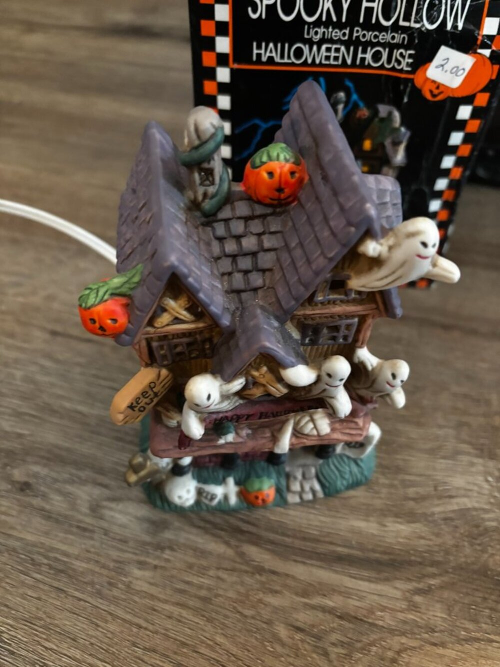 Lot 2 Spooky Hollow Halloween village light up house